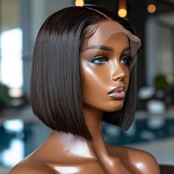 10" HD Straight Bob 13x4 Queens Studio