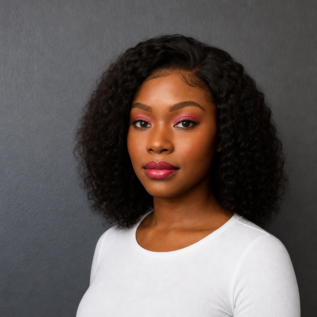 12" Kinky Curl 13x4 Lace Wig Queens studio